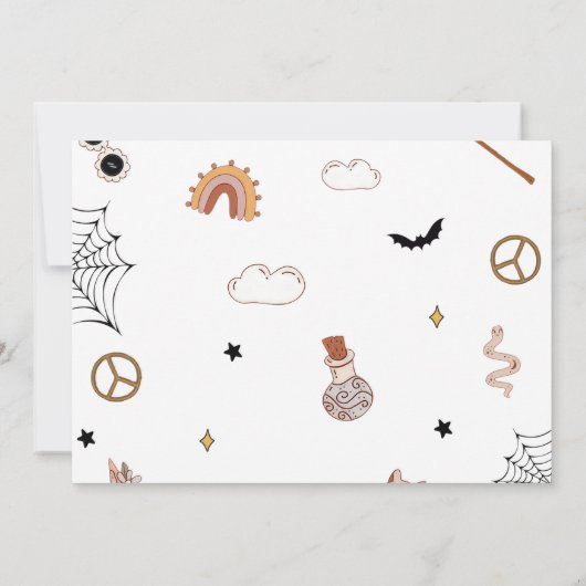 Invitation Trois Esprit Éffrayant Cute Super Halloween Photo (Dos)