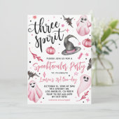 Invitation Trois Esprit Éffrayant Halloween anniversaire (Debout devant)