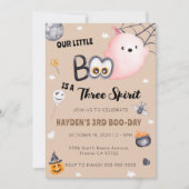 Invitation Trois Esprit Halloween 3e anniversaire (Devant)