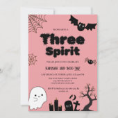 Invitation Trois Esprit Halloween 3ème anniversaire (Devant)
