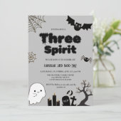 Invitation Trois Esprit Halloween 3ème anniversaire (Debout devant)
