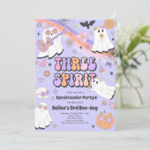 Invitation Trois Esprit Halloween Super Fantôme 3e anniversai (Debout devant)