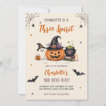 Trois Esprits Mignon Fantôme Halloween 3ème Annive