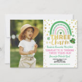 Invitation Trois est un charme 3e anniversaire St Patrick Pho (Devant)