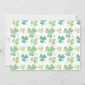 Invitation Trois est un charme 3e anniversaire St Patrick Pho (Dos)