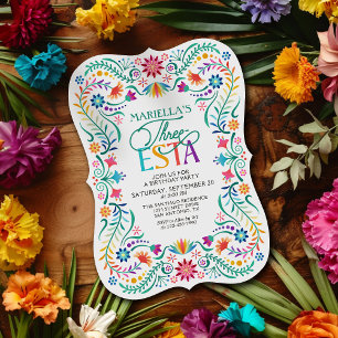 Invitation Trois-esta Fiesta 3e anniversaire