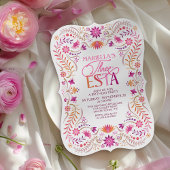 Invitation Trois esta Fiesta 3e anniversaire filles