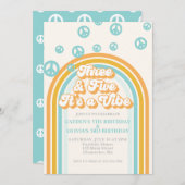 Invitation Trois et cinq c'est un Anniversaire conjoint Vibe  (Devant / Derrière)