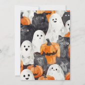 Invitation Trois fêtards Halloween Bash (Dos)