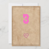 Invitation Trois Haw Rose, Western 3e Anniversaire (Dos)