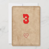 Invitation Trois Haw, Western 3e anniversaire (Dos)