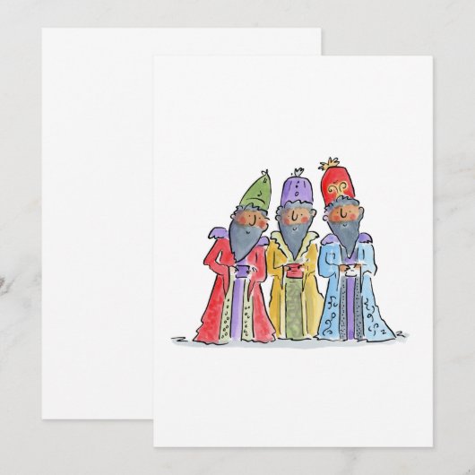 Invitation Trois hommes sages (Devant / Derrière)