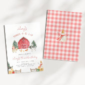 Invitation Trois-I-E-I-O Ferme Noël 3e fête d'anniversaire