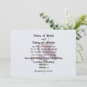 Invitation Trois Iris aux teintes magenta (Debout devant)