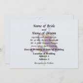 Invitation Trois Iris dans des nuances de magenta (Devant / Derrière)