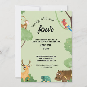 Invitation trois jeunes sauvages