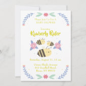 Invitation Trois jolies abeilles  (Devant)