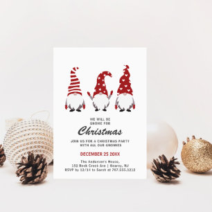 Invitation Trois nains de Noël fêtent Noël