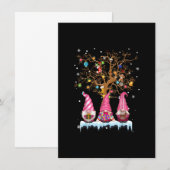 Invitation Trois natifs nordiques Noël hiver Elfes suédoises (Devant / Derrière)