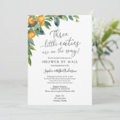 Invitation Trois petites villes Baby shower par courrier (Debout devant)