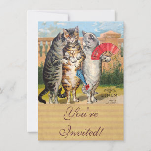 Invitation Trois Petits Chatons Illustration de Mère l'Oie