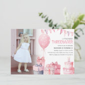 Invitation Trois | Photo 3ème fête d'anniversaire (Debout devant)