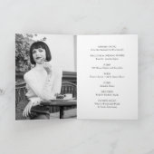 Invitation Trois photo funérailles modernes ordre de service (Intérieur)