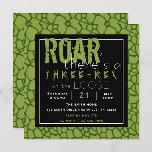 Invitation Trois Rex (Devant / Derrière)