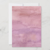 Invitation Trois Rex Rose Purple Girl Dinosaure Anniversaire (Dos)