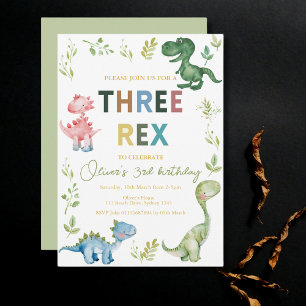 Invitation Trois Rex troisième anniversaire