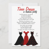 Invitation Trois robes (Devant)