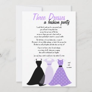 Invitation Trois robes