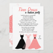 Invitation Trois robes (Devant / Derrière)