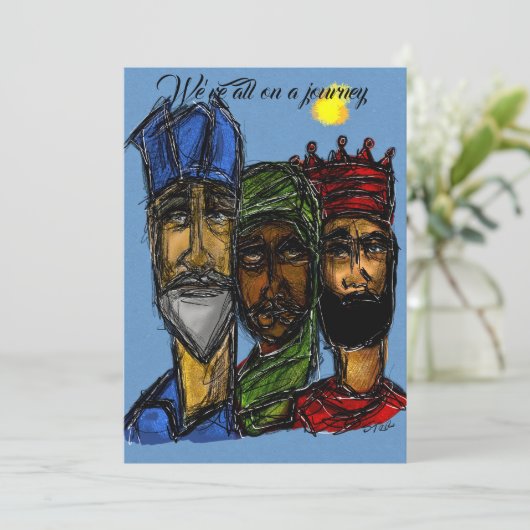 Invitation Trois rois (Debout devant)