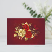 Invitation Trois Roses de bijoux (Debout devant)