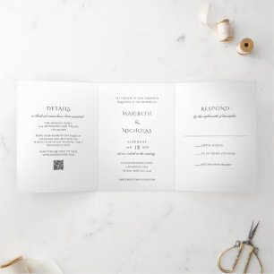 INVITATION TROIS VOLETS 
