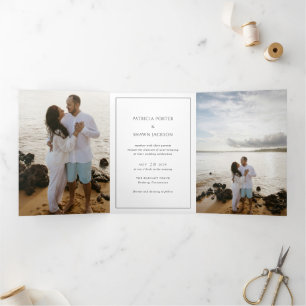 INVITATION TROIS VOLETS