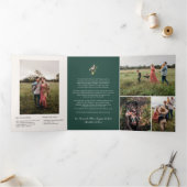 Invitation Trois Volets 12 Jours de Noël | Holiday 5 Photo (Intérieur)