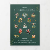 Invitation Trois Volets 12 Jours de Noël | Holiday 5 Photo (Page de couverture)