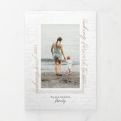 Invitation Trois Volets Année manuscrite dans la lettre d'examen Scrapbook (Page de couverture)