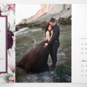 Invitation Trois Volets Aquarelle romantique | Mariage Boho (Intérieur au milieu)