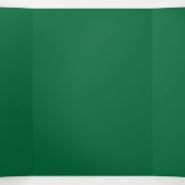 Invitation Trois Volets Arrière - plan solide vert profond | Conception mi (Intérieur au milieu)