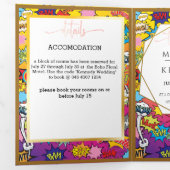 Invitation Trois Volets Bande dessinée Pop Art 💥 🎨 Discours Bubble Maria (Intérieur en premier)