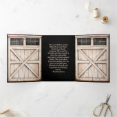 Invitation Trois Volets Barne Porte rustique Pays Noël (Intérieur)