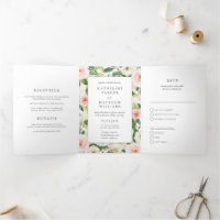 Beau Mariage tout-en-un à cadre fleuri