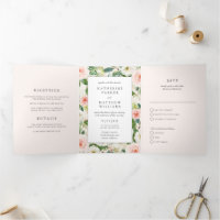 Beau Mariage tout-en-un à cadre fleuri