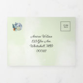 Invitation Trois Volets Blue Moon et Lake Scene Outdoor (Page de couverture)