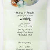 Invitation Trois Volets Blue Moon et Lake Scene Outdoor (Intérieur au milieu)