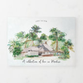 Invitation Trois Volets Boho Beach | Mariage Illustré (Page de couverture)