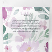 Invitation Trois Volets Boho Floral Mariage (Intérieur en premier)